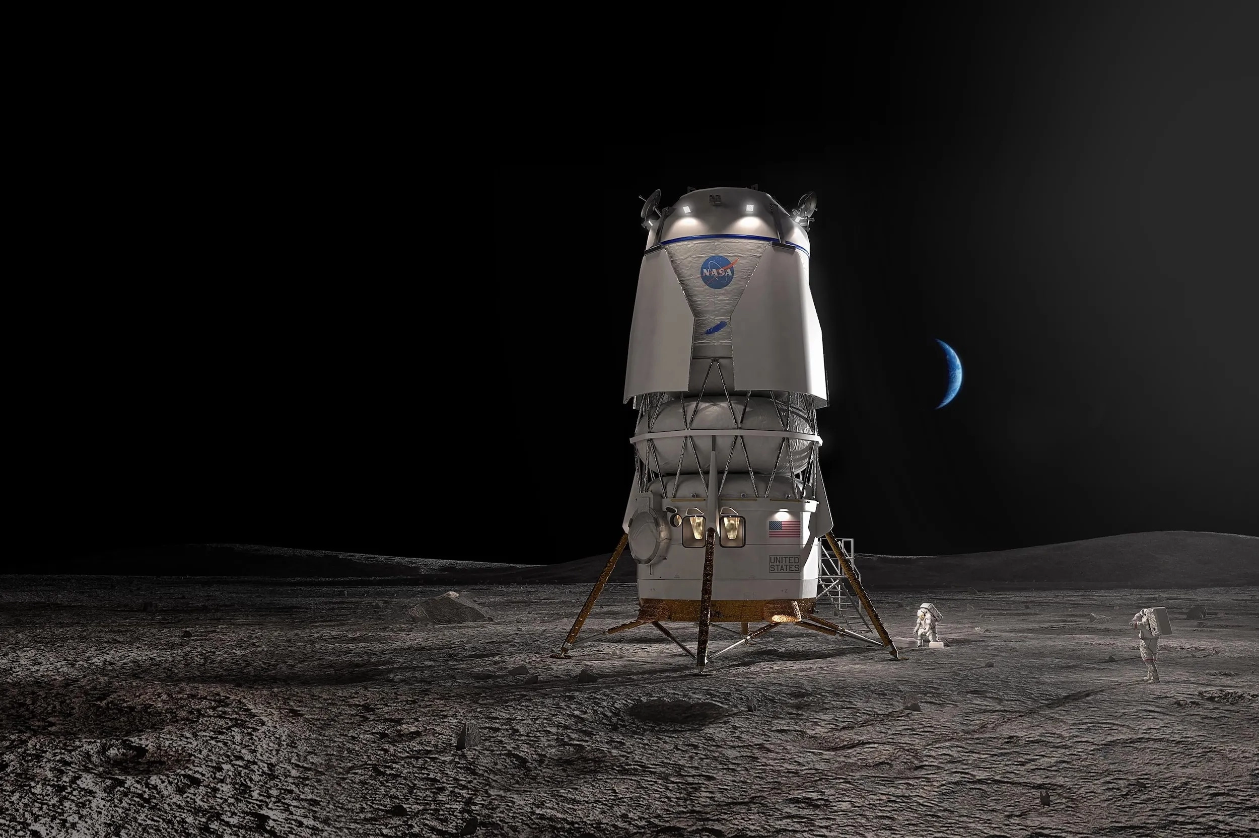 Cuộc Đua Lên Mặt Trăng: Blue Moon Của Blue Origin Đối Đầu Starship SpaceX