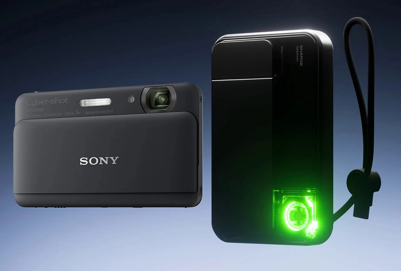 Pin Dự Phòng Từ Tính Qi 2.2 Thiết Kế Giống Sony Cybershot Cổ Điển