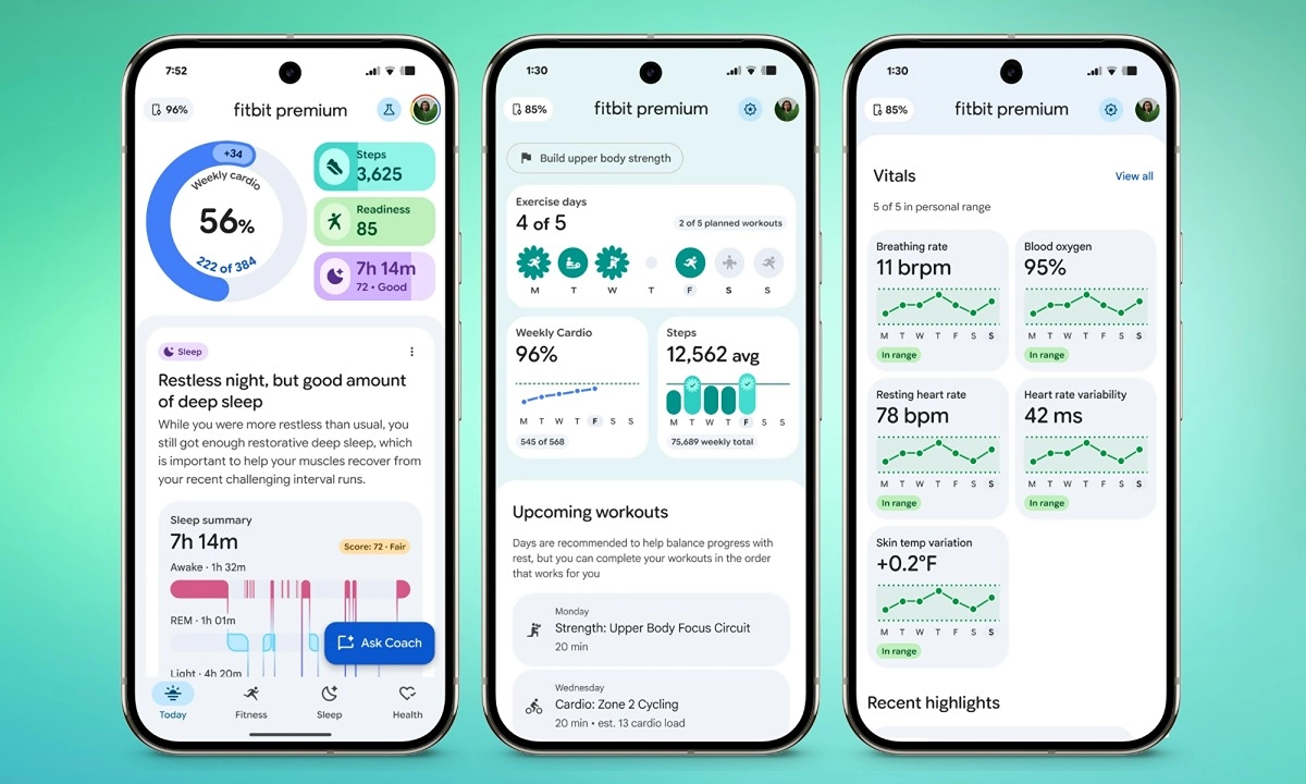 Fitbit Premium Tích Hợp Gemini AI Tạo Ra Trợ Lý Thể Dục Thông Minh