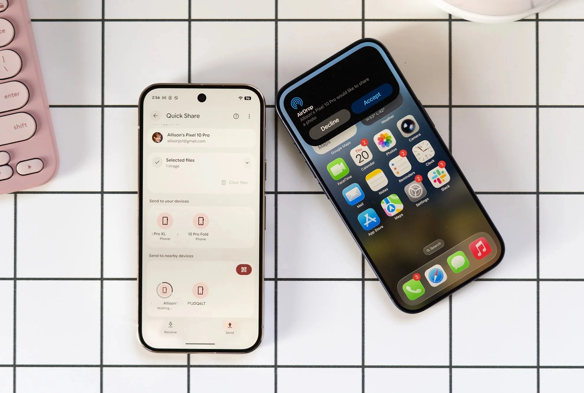 AirDrop Từ Điện Thoại Pixel Thật Tuyệt Vời